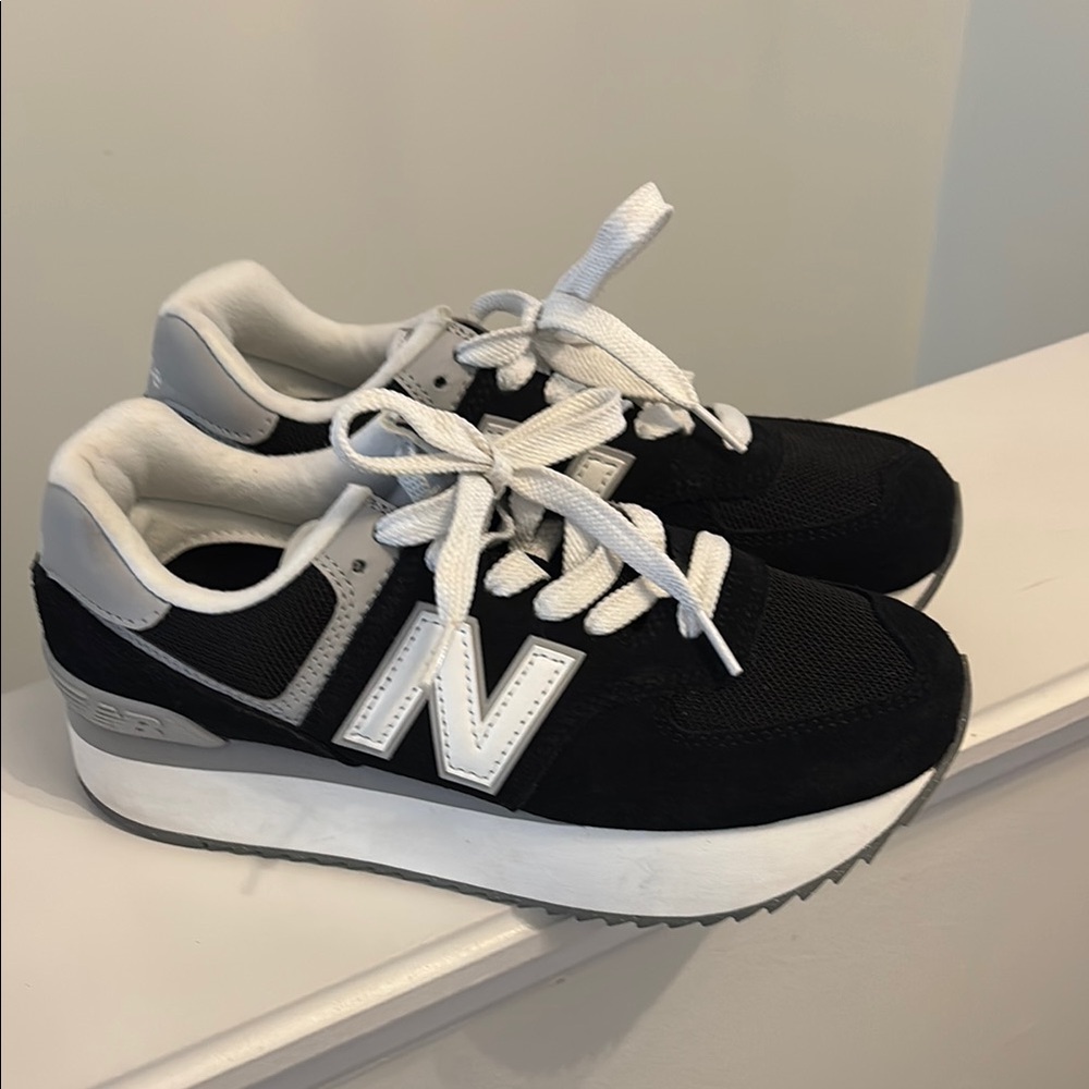 New Balance Monochrome Athletic Shoes